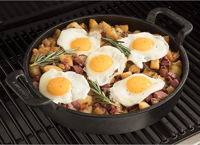 Cuisinart CCP-1000, Pre-Seasoned Cast Iron Griddle Pan, 10"