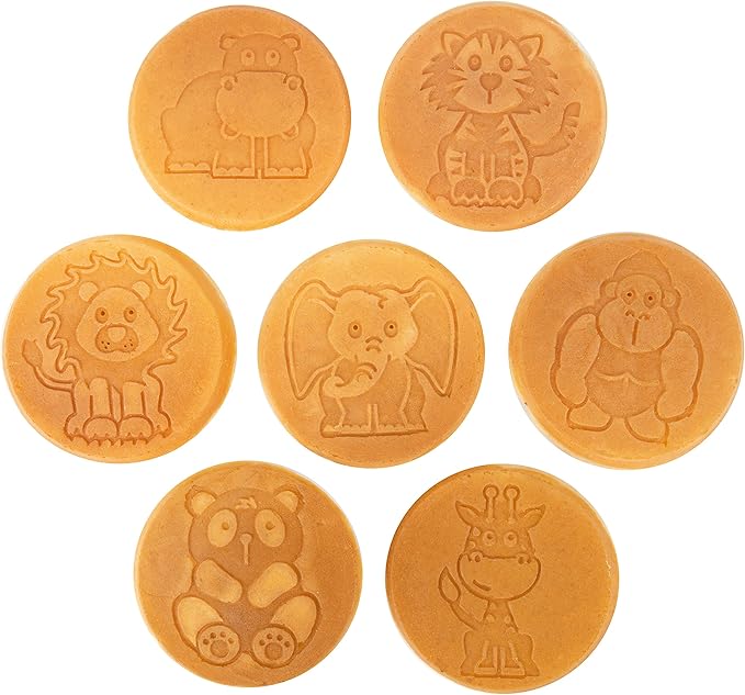 Animal Mini Pancake Pan - Make 7 Unique Flapjack Zoo Animals, Including a Elephant, Giraffe and More- Nonstick Pan Cake Maker Griddle for Breakfast Fun & Easy Cleanup, Xmas Holiday Breakfast or Gift