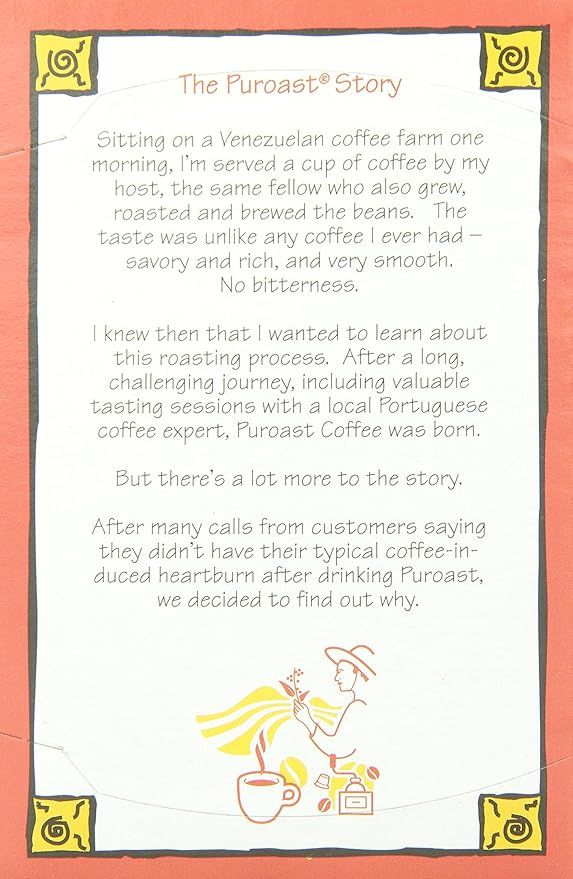 Puroast Low Acid Coffee, Single Serve Pods, Decaf House Blend, Medium Roast, Low Acid Certified