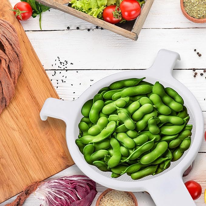 HIC Kitchen Double-Ear Fine Mesh Strainer, BPA-Free, 5.5-Inch, For Sifting Baking Ingredients, Straining, And Draining Soups, Sauces, And Stocks