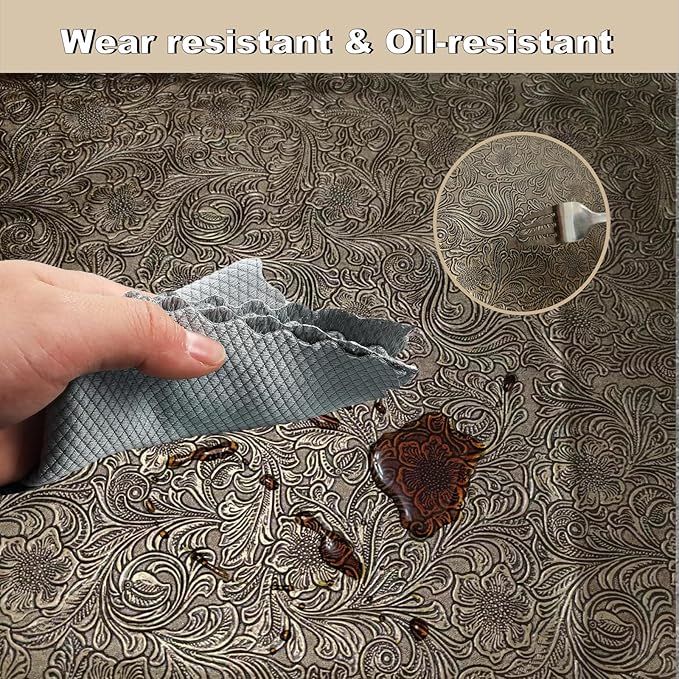 BBQ Grill Mat for Outdoor Grill, 51 x 36 inches Heavy Duty Thickened Under Grill Mats, Oil-Proof Waterproof Floor Protector for Deck and Patio