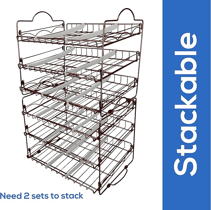 Utopia Kitchen Can Organizer for Pantry, Storage Rack Organizer, Stackable Can Organizer, Can Pantry Organizers and Storage for Cans, Holds up to 36 Cans for Kitchen, Cabinet, or Pantry (Bronze)