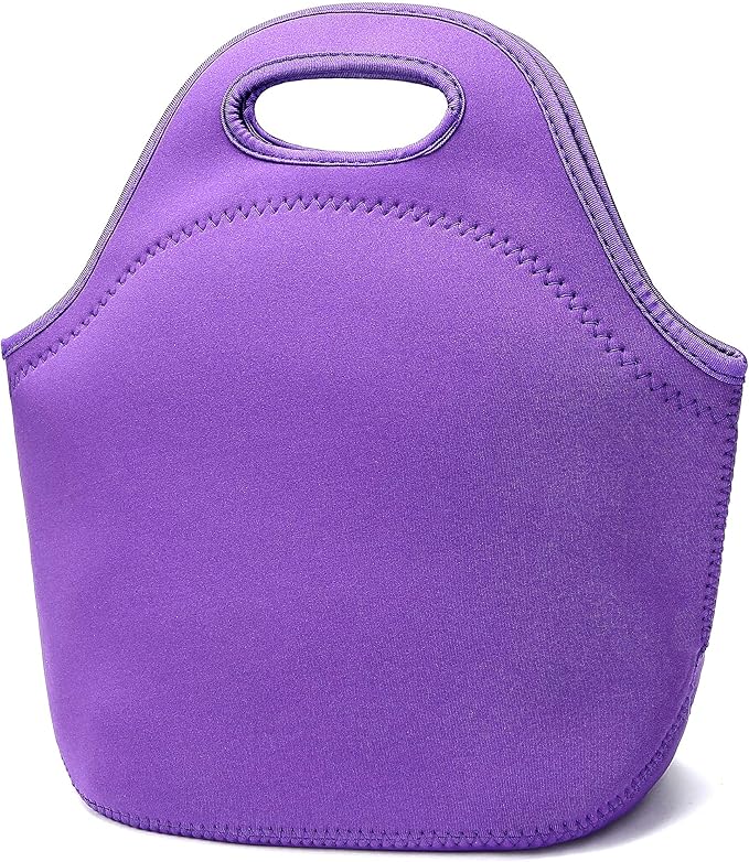 Neoprene Lunch Bag for Women Insulated Lunch Tote Bags Washable Lunch Container Box for Work Picnic Lightweight Meal Prep Bags for Men