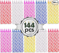 by Tugba Aydan - Birthday Candle - 144 Count Mix Color Birthday Candles for Cake, Cake Candle for Birthday, Party Small Candles…