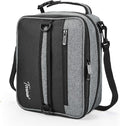 Tirrinia Expandable Insulated Lunch Bag for Men Women – Leakproof Reusable Cooler LunchBox for Kids & Adults with Shoulder Strap, Perfect for Work, School, Office, Travel,Dark Grey