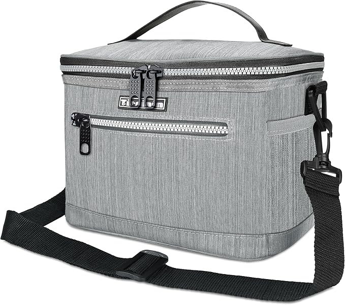 Tirrinia Insulated Lunch Box for Men/Women, Leakproof Lunch Bag for School Work, Large Lunch Tote Kids Boys Girls Back to School, Soft Reusable Cooler Office Picnic Beach Camping with Shoulder Strap