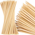 MalloMe XL Bamboo Skewers 8 Inch 100 pcs - 4mm Thick Bamboo Sticks - Heavy Duty Wooden Shish Kabob Skewers for Grilling - for Kebab BBQ Grill Hot Dog, Candy Apple Smores Sticks Wood Skewer Appetizers