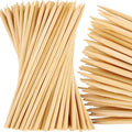MalloMe XL Bamboo Skewers 6 Inch 100 pcs - 4mm Thick Bamboo Sticks - Heavy Duty Wooden Shish Kabob Skewers for Grilling - for Kebab BBQ Grill Hot Dog, Candy Apple Smores Sticks Wood Skewer Appetizers