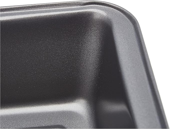 Amazon Basics Rectangular Baking Bread Loaf Pan, 9.5 x 5 Inch, Set of 2, Gray (Pack of 6)
