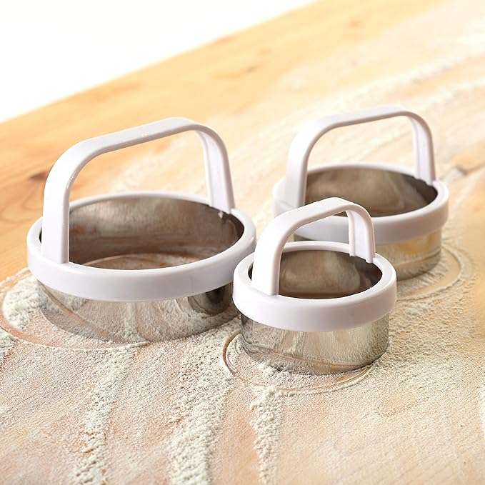 Norpro Biscuit/Cookie Cutters, Set of 3, As Shown (Pack of 2)