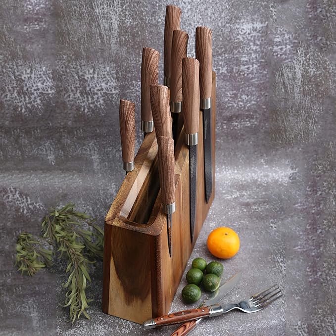 Magnetic Knife Block,12-16 Knives Holder with Powerful Magnets,Knife Board Knife Strip Rack with Strong Magnet