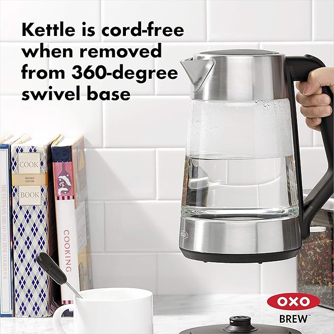 OXO Brew Cordless Glass Electric Kettle - 1.75 L