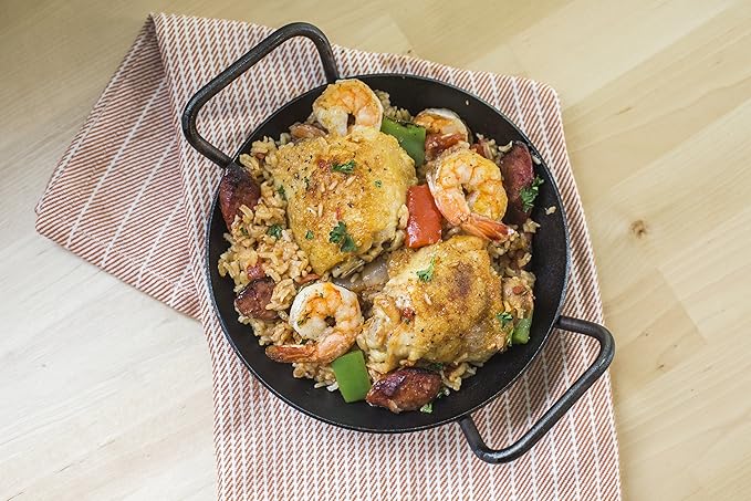 Lodge Pre-Seasoned Carbon Steel Skillet - Dual Assist Handle - Use in the Oven, on the Stove, on the Grill, or Over a Campfire - 8 Inch