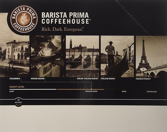 Barista Prima Decaf Italian Roast (2 Boxes of 24 K-Cups)