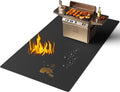 Lancryen 2025 Thickened 40 x 65 inch Under Grill Mat for Outdoor and Indoor, Double-Sided Fireproof Grill Pad, Indoor Fireplace/Fire Pit Mat, Oil-Proof Waterproof BBQ Protector for Decks and Patios