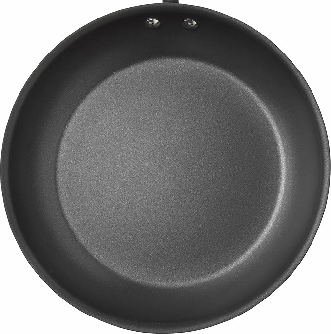 Rachael Ray 87643 Cucina Hard Anodized Nonstick Frying Pan Set / Fry Pan Set / Hard Anodized Skillet Set - 9.25 Inch and 11.5 Inch, Gray with Blue Handles