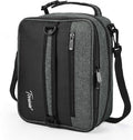 Tirrinia Expandable Insulated Lunch Bag for Men Women – Leakproof Reusable Cooler LunchBox for Kids & Adults with Shoulder Strap, Perfect for Work, School, Office, Travel,Charcoal
