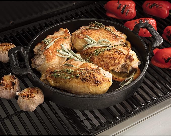 Cuisinart CCP-1000, Pre-Seasoned Cast Iron Griddle Pan, 10"