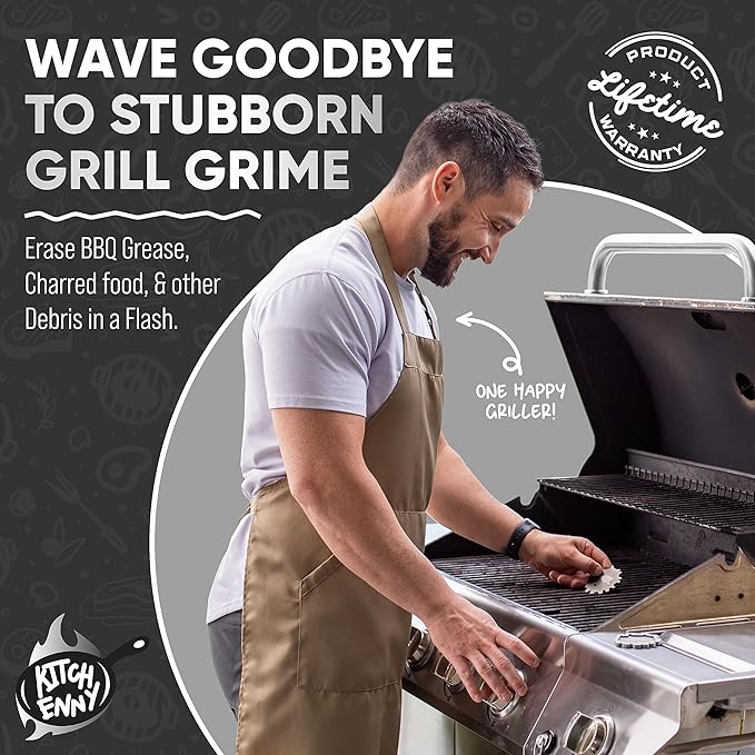 Bristle-Free Grill Scraper Gadget for Dads Who Like Grilling and Have Everything