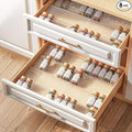 8 Packs Spice Drawer Organizer, 2-Tier Acrylic Drawer Seasoning Organizer, Expandable From 11'' to 22'' Kitchen Spice Rack Organizers and Storage for Drawer (Jars not included), Clear