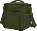 Bentgo Prep Deluxe Insulated Multimeal Bag - Lunch Box Bag, Holds 5 Meals, Premium Insulation up to 8 Hrs, Durable, Water-Resistant - Large Capacity For Adult Meal Prep (Olive Green)