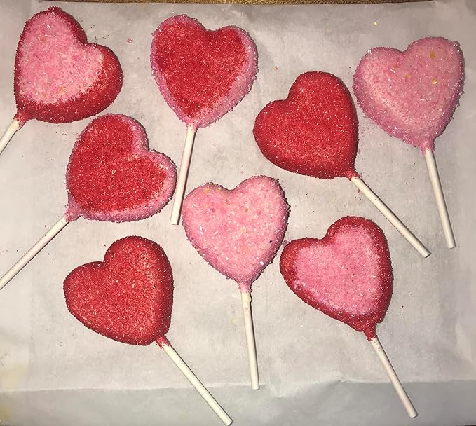 Heart Shaped Cake Pans Heart Silicone Mold for Baking, Large 2 Inches Molds, 10 Cavities Suitable for Ice Cube Mold, Chocolate Mold, Valentines Silicone Molds (1, Pink)
