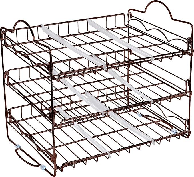 Utopia Kitchen Can Organizer for Pantry, Storage Rack Organizer, Stackable Can Organizer, Can Pantry Organizers and Storage for Cans, Holds up to 36 Cans for Kitchen, Cabinet, or Pantry (Bronze)