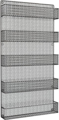 Spice Rack Organizer - Space-Saving Wall-Mount 5-Tier Wire Shelves for Pantry or Cabinets - Kitchen Organization and Storage by Home-Complete (Black)