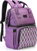 AmHoo Insulated Lunch Box Cooler Backpack Waterproof Leak-Proof Lunch Bag Tote for Men Women Hiking Beach Picnic Trip with Strongest YKK Zipper Purple