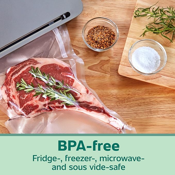 FoodSaver Heavy Duty Quart Vacuum Seal Bags, 44 Pack with 30% Extra Thickness, Compatible with All FoodSaver Appliances