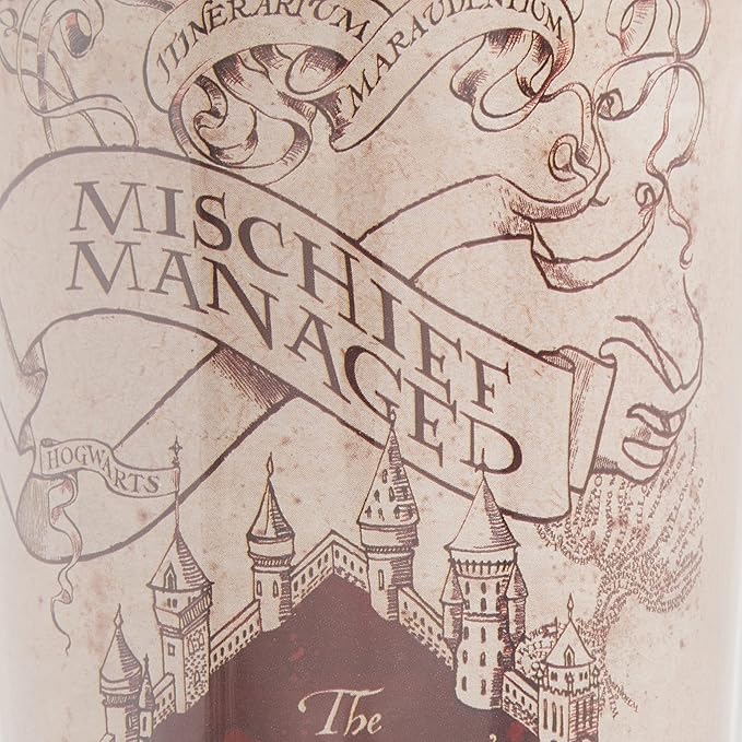 Spoontiques Harry Potter Solemnly Swear Insulated Travel Mug, Off-White