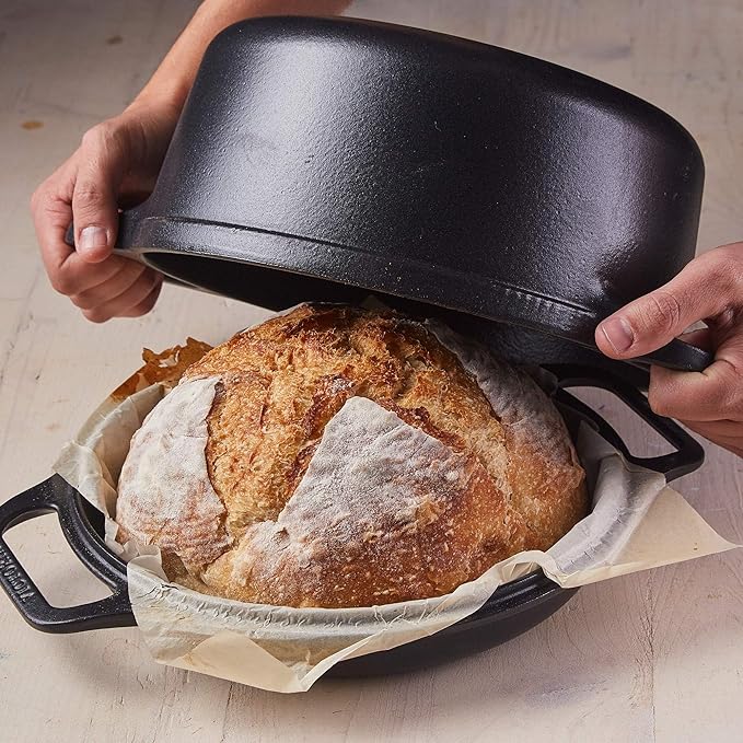 Victoria 6-Quart Cast Iron Combo Cooker, Combination Dutch Oven and Skillet, Made in Colombia, 2-Piece Set