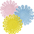 Trivets for Hot Dishes, Trivet for Pots and Pans, Heat Resistant Hot Pads, Potholders for Kitchen, Colorful Boho Trivets, Table Decorations,Kitchen Essentials for New Home 7.5"(Blue)