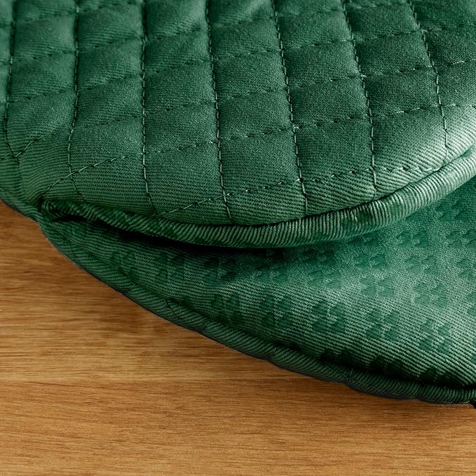KitchenAid Asteroid Mini Oven Mitt Set, 5.5"x8", Dark Green, 2 Piece