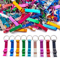 100 Pieces Colored Aluminum Bottle Opener,Soda Beverage Beer Bottle Opener Keychain,Bottle Openers Aluminum Beer Bottle Opener Claw Beverage Keychain Ring for Kitchen/Wedding/Bar/Party
