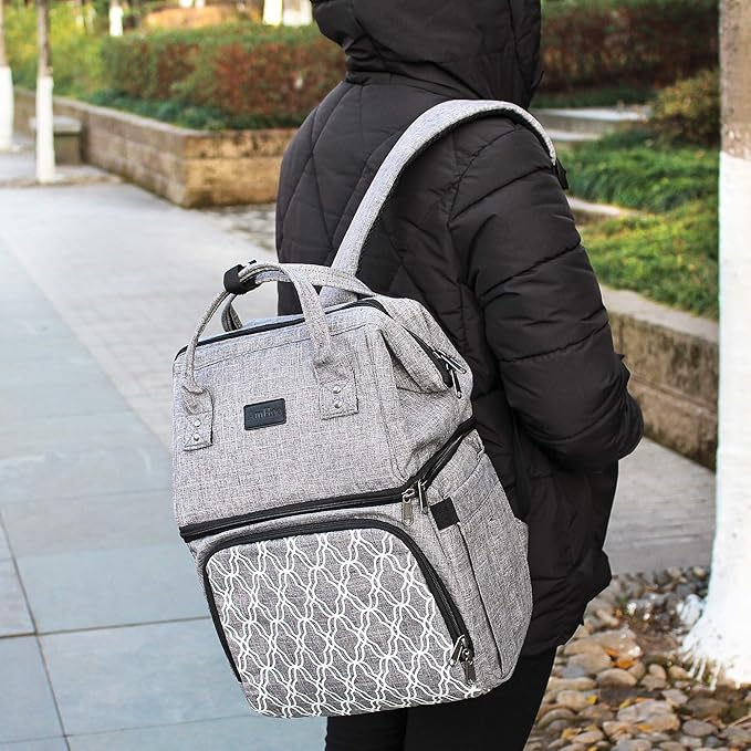 AmHoo Insulated Lunch Box Cooler Backpack Waterproof Leak-Proof Lunch Bag Tote for Men Women Hiking Beach Picnic Trip with Strongest YKK Zipper Black