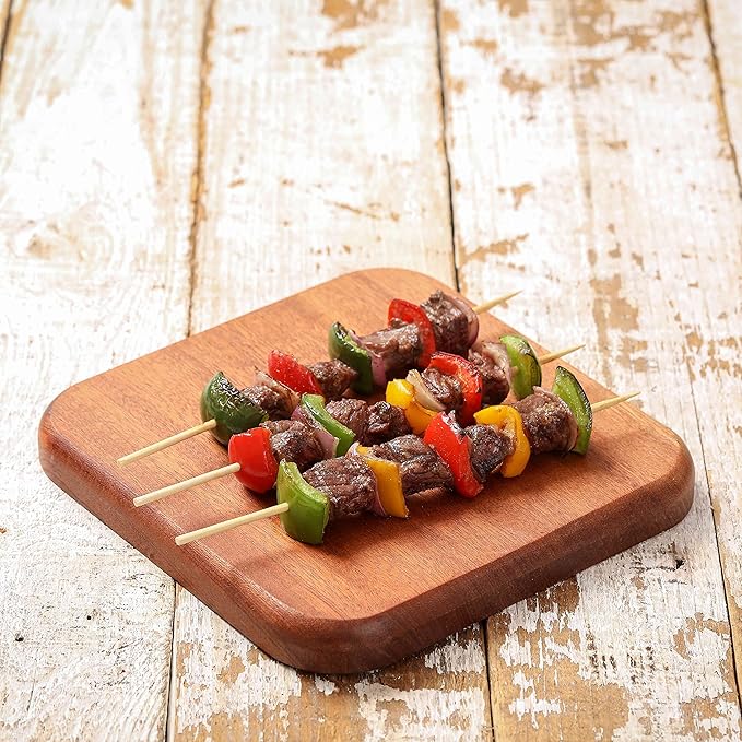 1000 PCS Bamboo Skewers, 10 Inch Wooden Skewer for Appetizers, Fruit, Kebabs, Grilling Barbecue, Mini Burger, Sausage, Cocktail Picks for Drinks, Long Toothpicks, Food Sticks Natural, Kitchen Gadget