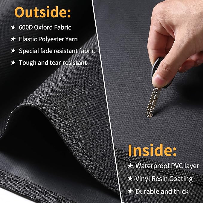 SUPJOYES Grill Cover for Traeger Grills BAC776 Woodridge Pro and Woodridge Elite, Heavy Duty Waterproof Full-Length All Weather Grill Accessory