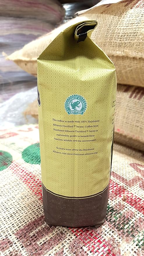 Verena Street 2 Pound Whole Bean Coffee, Medium Roast, Julien's Breakfast Blend, Rainforest Alliance Certified Arabica Coffee