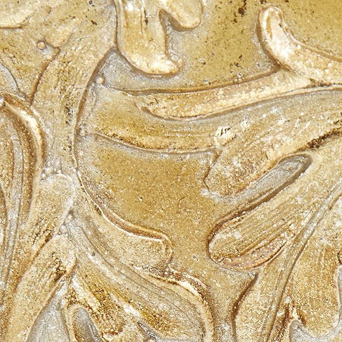Deco 79 Polystone Solid Decorative Jars, 8" x 8" x 12", Gold