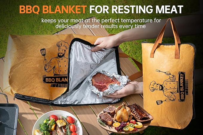 36PCS Grilling Accessories, Griddle Accessories Kit with BBQ Blanket, Flat Top Grill Tools for Blackstone & Camp Chef, Grill Spatula Set with Enlarged Spatulas, Basting Cover, Scraper