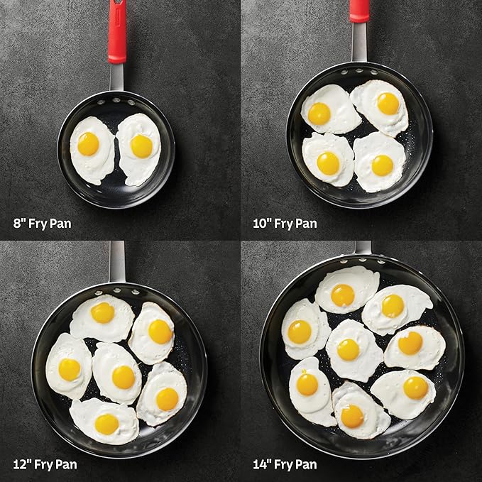 Tramontina Professional 14-Inch Ceramic Non Stick Extra Large Frying Pan, Heavy-Gauge Aluminum Skillet with Nonstick Coating, Dishwasher and Oven Safe, Black