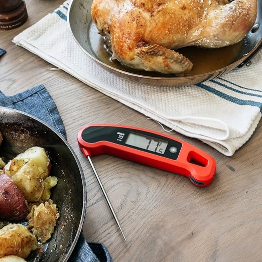 Lavatools Javelin® PRO Duo Ultra-Fast 2-Second Professional Digital Instant Read Meat Thermometer for Grill and Cooking, Auto-Rotating Backlit Display, IP65 Water Resistant, NSF Certified – Sesame