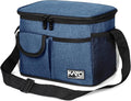 Tirrinia Insulated Lunch Bag for Women Men, Leakproof Lunch Box Containers for Adult, Work, School, Soft Lunchbox for Kids,Boys, Adult Cooler Bag for Picnic Hiking Beach,Dark Blue
