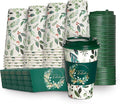 Papyrus Disposable Tabletop Dinnerware Set - Elegant and Sturdy Disposable Cups for Any Occasion, Holiday Foliage, Cups