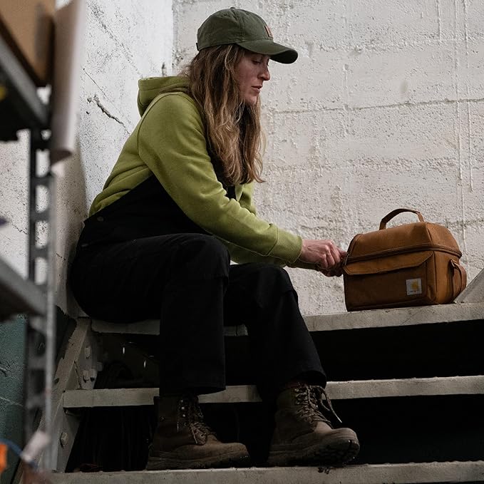 Carhartt 12 Can Two Compartment Lunch Box | Durable, Fully-Insulated Lunch Bag for Women & Men, Duck Blind Case, Large Lunchbox (Seabrook)