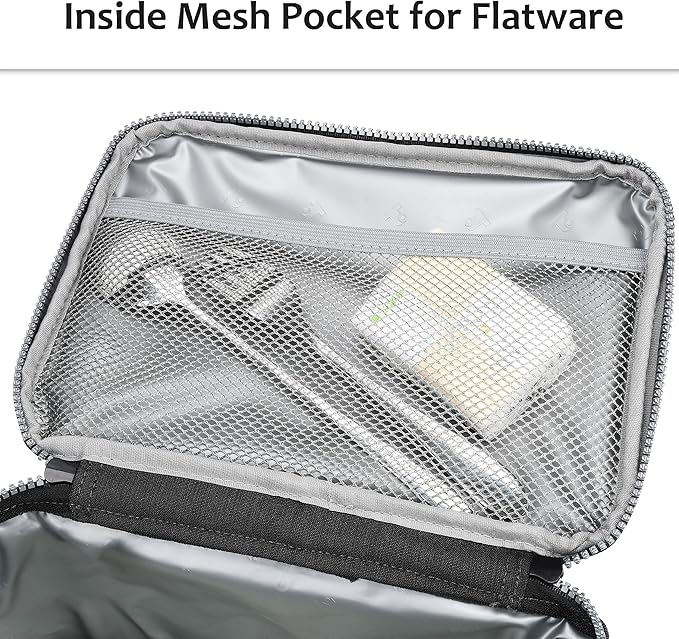 Tirrinia Insulated Lunch Box for Men/Women, Leakproof Lunch Bag for School Work, Large Lunch Tote Kids Boys Girls Back to School, Soft Reusable Cooler Office Picnic Beach Camping with Shoulder Strap