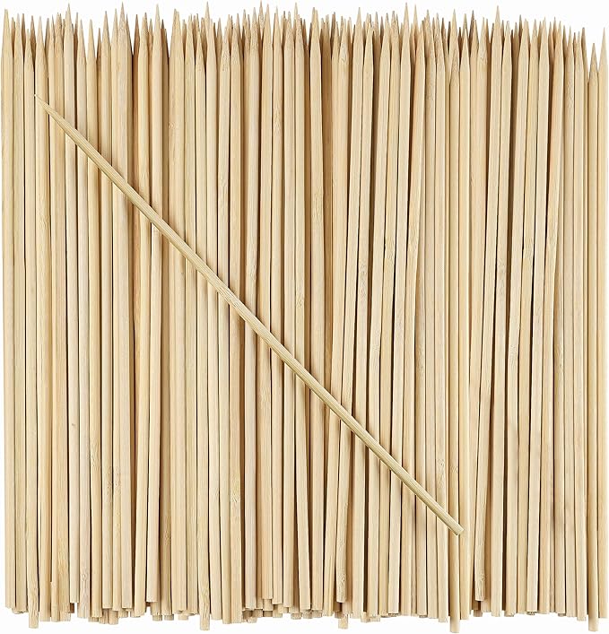 GUSTO [10 Inch - 100 Count] Bamboo Skewers for Shish Kabob, Grilling, Fruits, Appetizers, and Cocktails (Formerly Comfy Package)