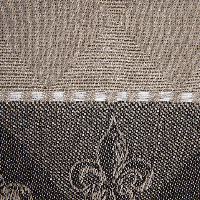 DII Cotton French Jacquard Dish Towels, Set of 3, Decorative Tea Towels for Everyday Kitchen Cooking and Baking-French Macaroons