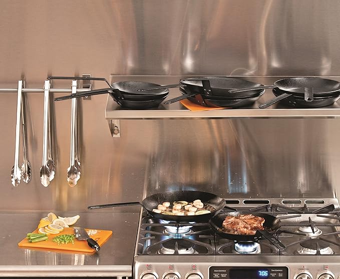 Lodge Pre-Seasoned Carbon Steel Skillet - Use in the Oven, on the Stove, on the Grill, or Over a Campfire - 8 Inch